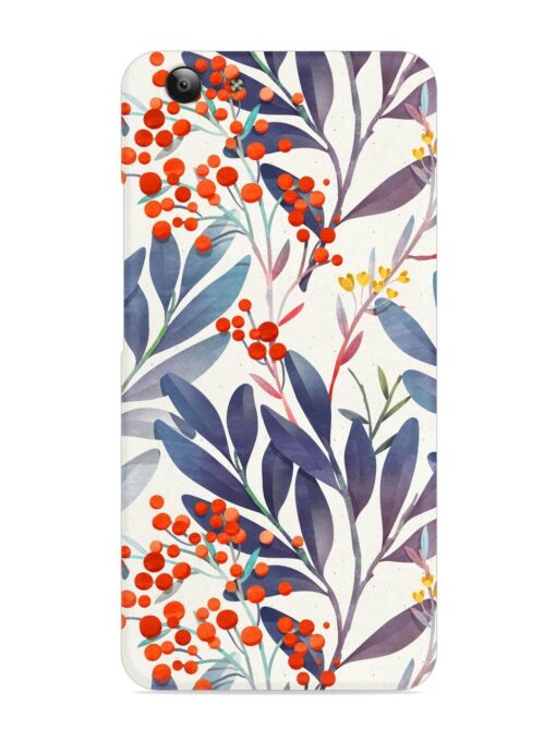 Seamless Floral Pattern Snap Case for Vivo Y53