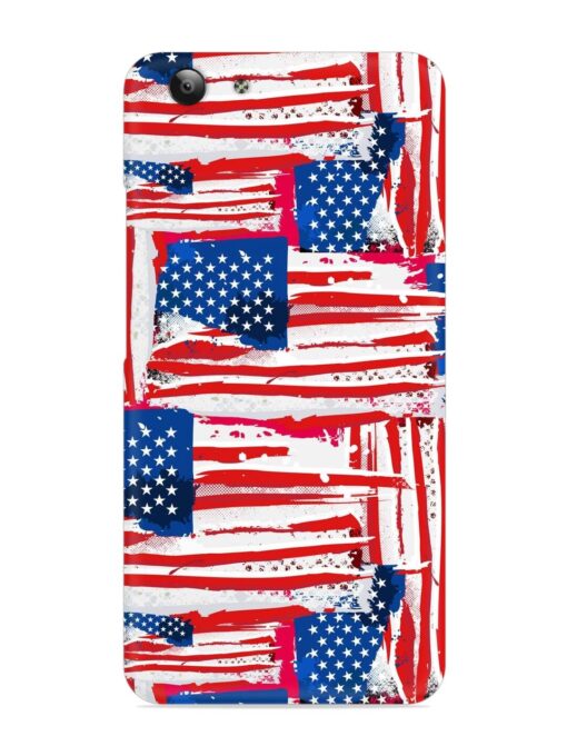 Usa Flag Seamless Snap Case for Vivo Y53 Zapvi