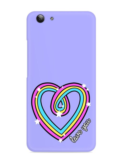 Colorful Rainbow Heart Snap Case for Vivo Y53