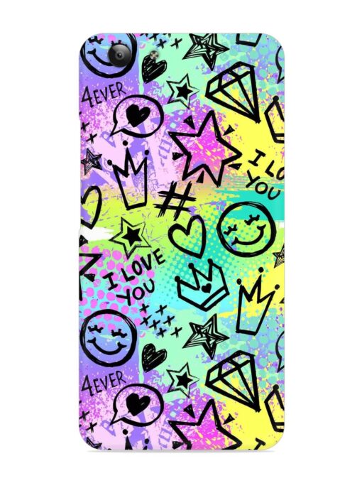 Bright Seamless Pattern Snap Case for Vivo Y53 Zapvi