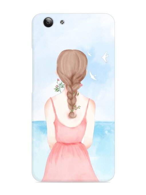 Watercolor Girl Vector Snap Case for Vivo Y53 Zapvi