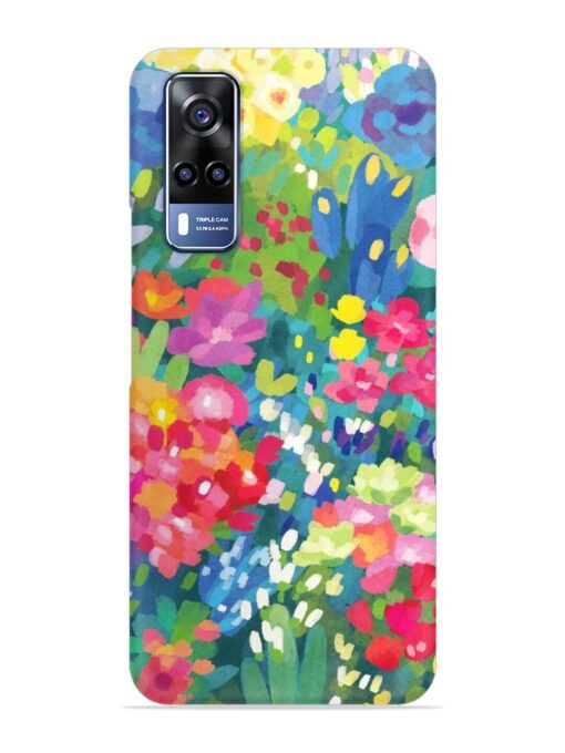 Watercolor Flower Art Snap Case for Vivo Y53S Zapvi