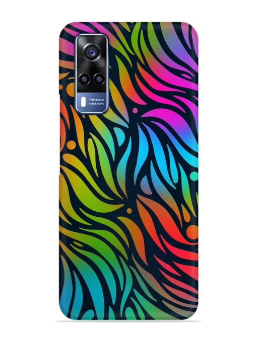 Abstract Leaf Design Snap Case for Vivo Y53S Zapvi