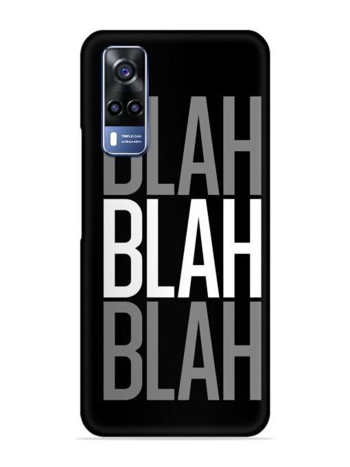 Blah Blah Blah Wallpaper Snap Case for Vivo Y53S Zapvi