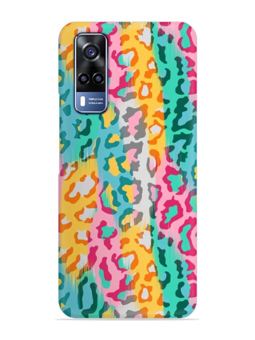 Seamless Vector Colorful Snap Case for Vivo Y53S Zapvi