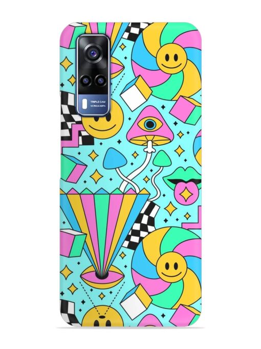 Trippy Rainbow 60S Snap Case for Vivo Y53S Zapvi