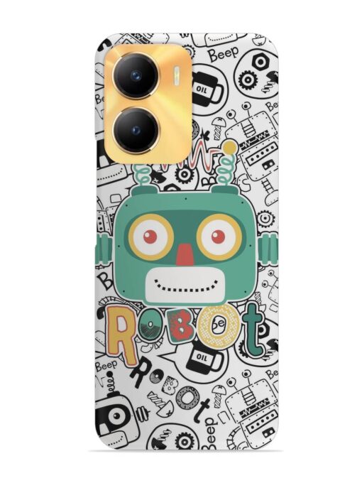 Robot Modern Seamless Pattern Snap Case for Vivo Y56 (5G) Zapvi