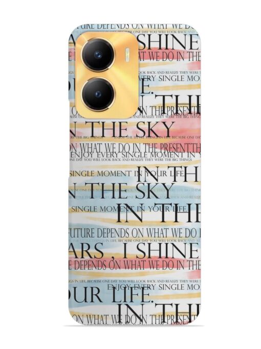 Seamless Slogans Pattern Snap Case for Vivo Y56 (5G)