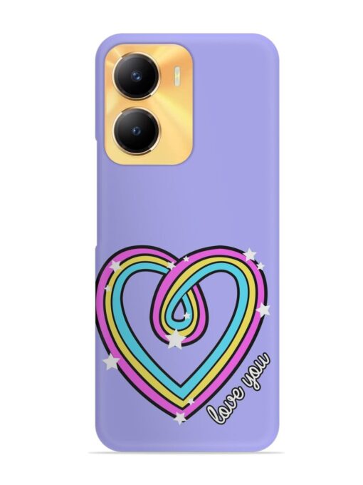 Colorful Rainbow Heart Snap Case for Vivo Y56 (5G)