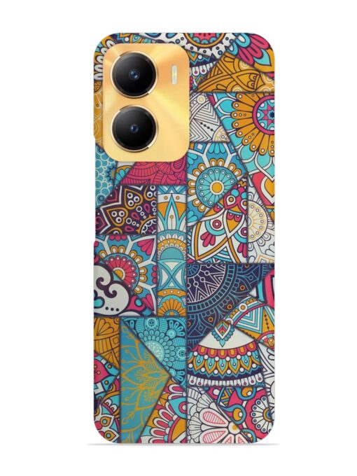 Patchwork Pattern Vintage Snap Case for Vivo Y56 (5G)