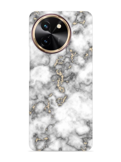 Gray And Gold Marble Snap Case for Vivo Y58 (5G)