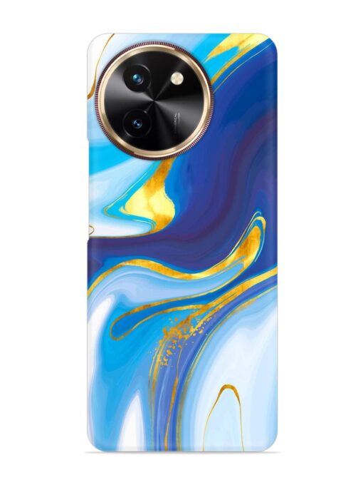 Watercolor Background With Golden Foil Snap Case for Vivo Y58 (5G)