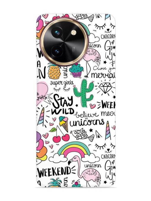 Unicorn Ice Cream Snap Case for Vivo Y58 (5G)