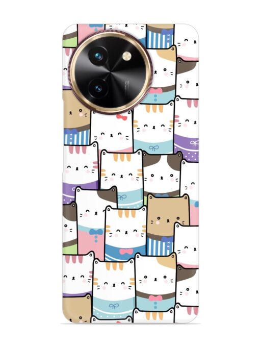 Cute Adorable Cat Snap Case for Vivo Y58 (5G)