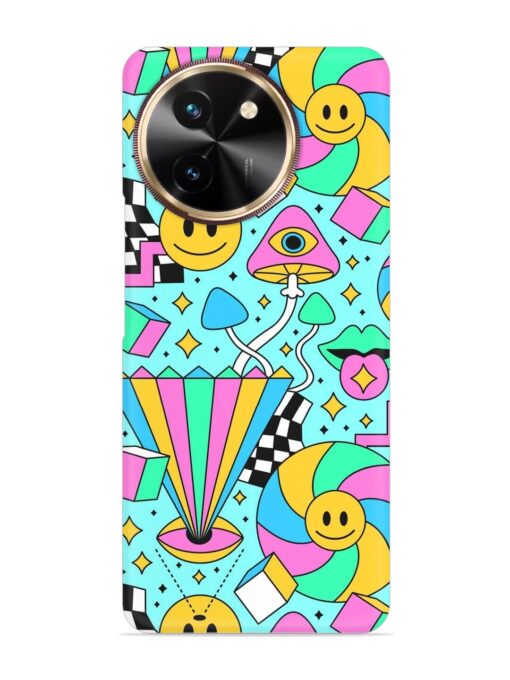 Trippy Rainbow 60S Snap Case for Vivo Y58 (5G)