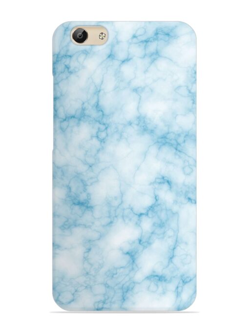 Blue White Natural Marble Snap Case for Vivo Y69 Zapvi