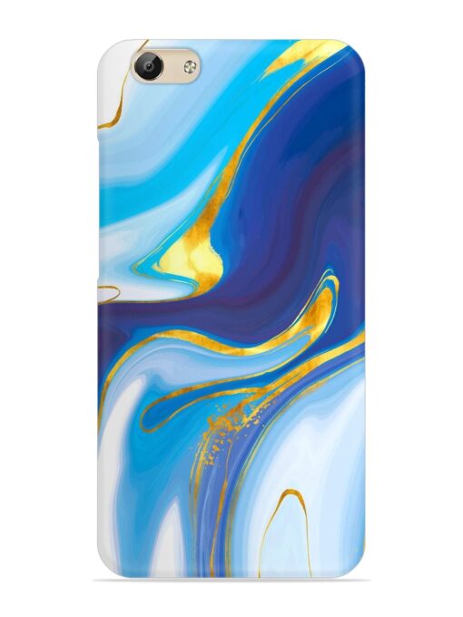 Watercolor Background With Golden Foil Snap Case for Vivo Y69