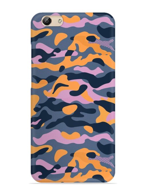 Camouflage Army Military English Orange Art Snap Case for Vivo Y69