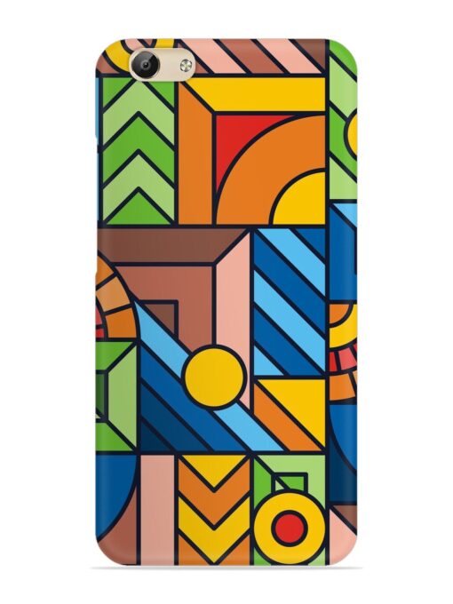 Colorful Geometric Snap Case for Vivo Y69 Zapvi