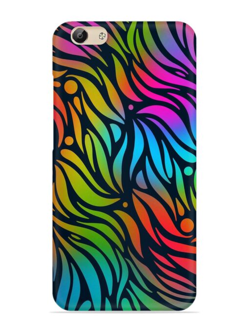 Abstract Leaf Design Snap Case for Vivo Y69 Zapvi