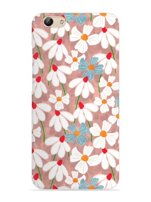 Abstract Petal Flowers Snap Case for Vivo Y69 Zapvi