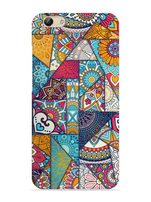 Patchwork Pattern Vintage Snap Case for Vivo Y69 Zapvi