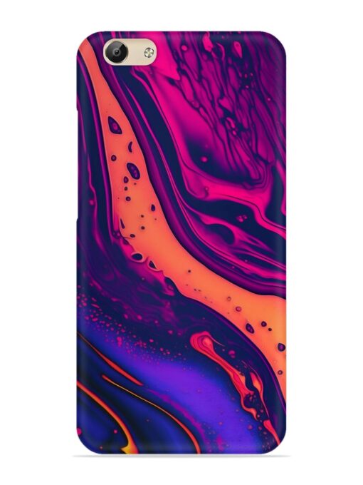 Fluid Blue Pink Art Snap Case for Vivo Y69