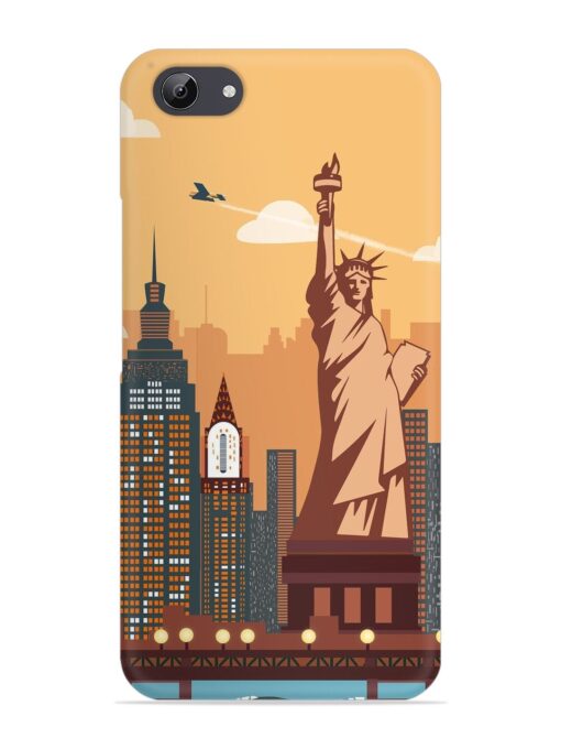 New York Statue Of Liberty Architectural Scenery Snap Case for Vivo Y71 Zapvi