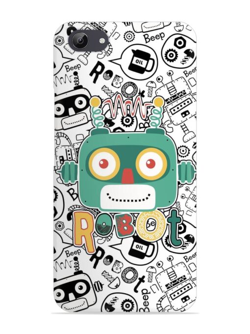 Robot Modern Seamless Pattern Snap Case for Vivo Y71 Zapvi