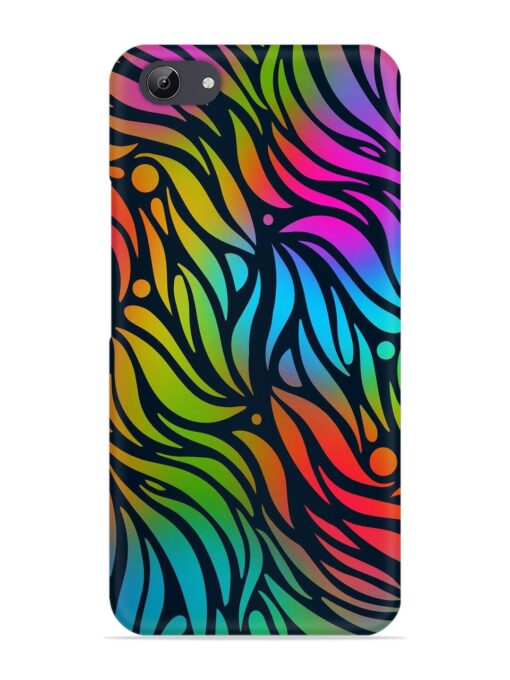 Abstract Leaf Design Snap Case for Vivo Y71 Zapvi