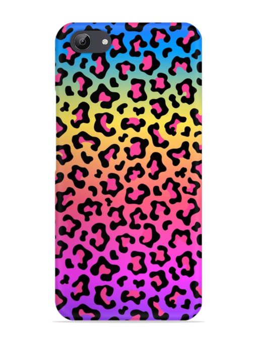 Neon Rainbow Colored Snap Case for Vivo Y71 Zapvi