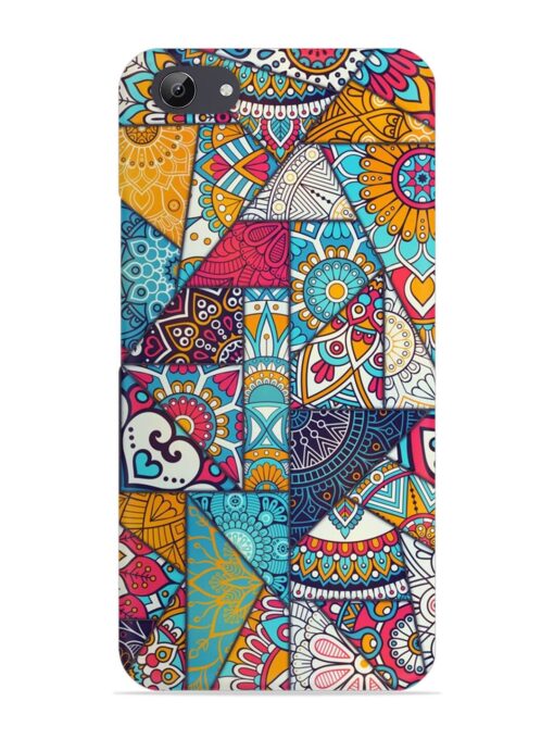 Patchwork Pattern Vintage Snap Case for Vivo Y71 Zapvi