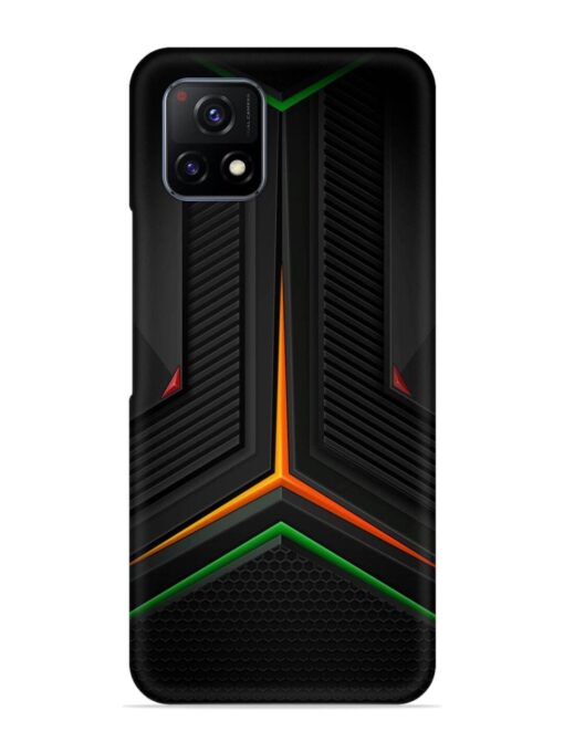 Orange Triangle Light Snap Case for Vivo Y72 (5G) Zapvi