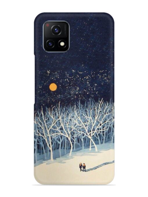 Full Moon Snowshoe Tour Snap Case for Vivo Y72 (5G) Zapvi