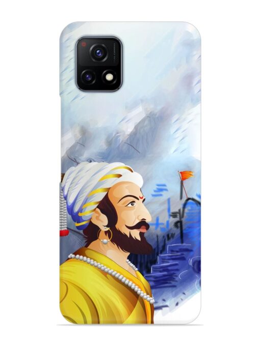 Shivaji Maharaj Color Paint Art Snap Case for Vivo Y72 (5G)