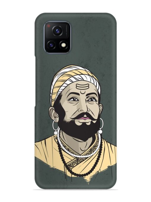 Shivaji Maharaj Vector Art Snap Case for Vivo Y72 (5G)