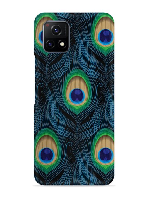 Seamless Pattern Peacock Snap Case for Vivo Y72 (5G)