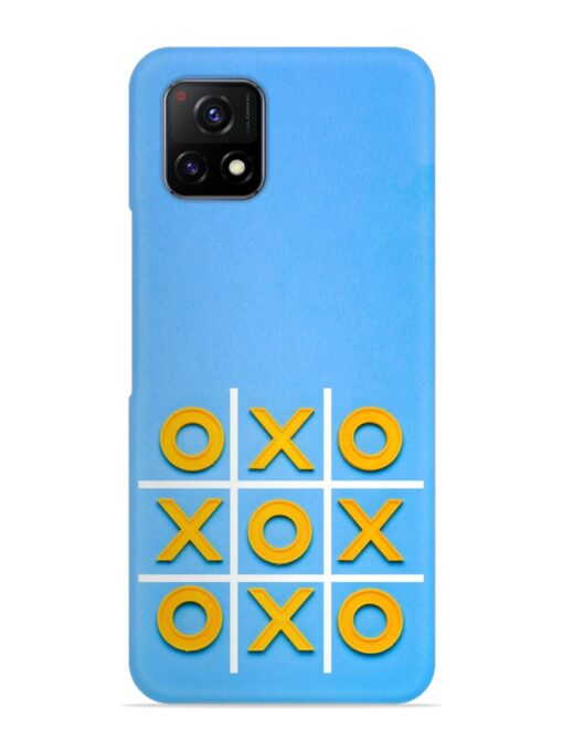 Yellow Plastic Crosses Snap Case for Vivo Y72 (5G) Zapvi