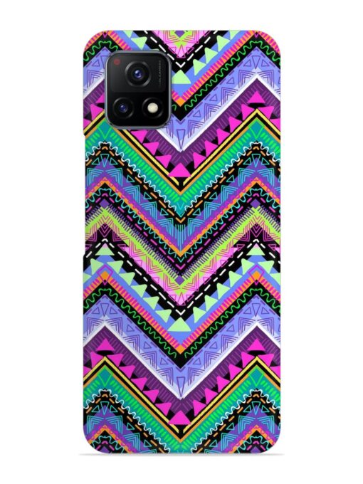 Tribal Aztec Print Snap Case for Vivo Y72 (5G)