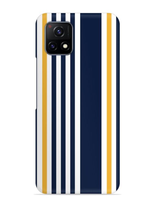 Seamless Stripe Pattern Snap Case for Vivo Y72 (5G) Zapvi