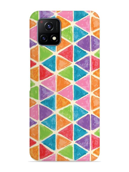 Seamless Colorful Isometric Snap Case for Vivo Y72 (5G) Zapvi