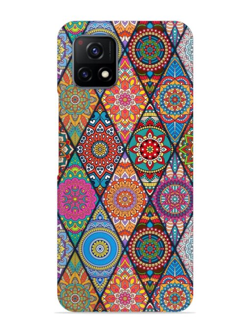 Seamless Tile Pattern Snap Case for Vivo Y72 (5G) Zapvi