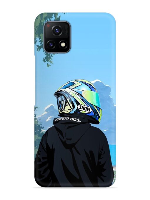 Rider With Helmet Snap Case for Vivo Y72 (5G)