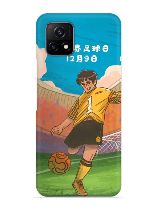 Soccer Kick Snap Case for Vivo Y72 (5G)