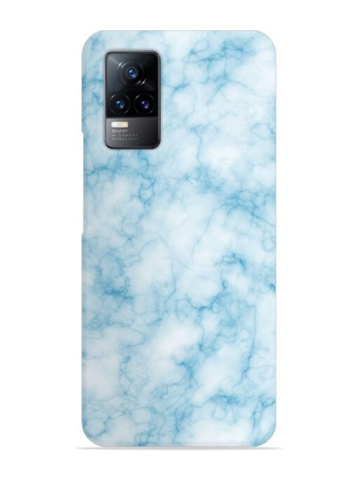 Blue White Natural Marble Snap Case for Vivo Y73