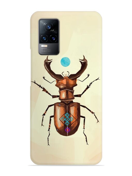 Stag Beetle Vector Snap Case for Vivo Y73 Zapvi