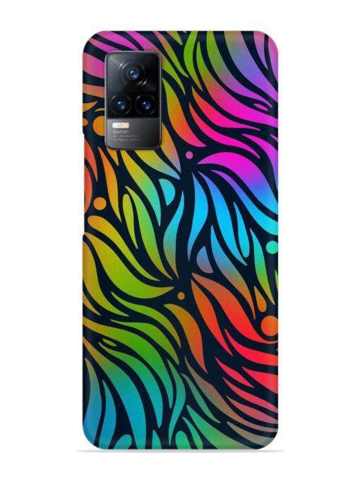 Abstract Leaf Design Snap Case for Vivo Y73