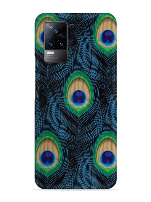 Seamless Pattern Peacock Snap Case for Vivo Y73 Zapvi