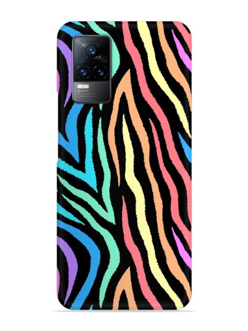 Colorful Abstract Zebra Snap Case for Vivo Y73 Zapvi