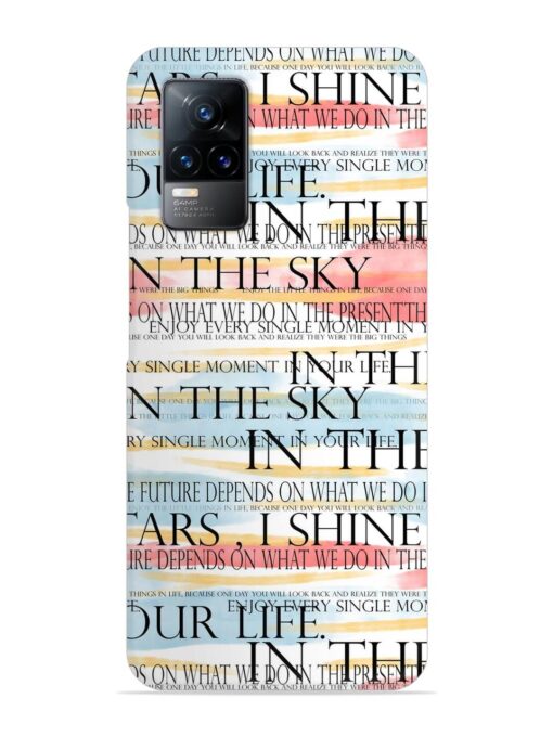 Seamless Slogans Pattern Snap Case for Vivo Y73